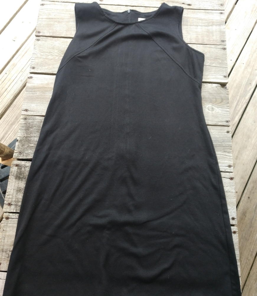 Studio One Petite Size 12p Black Dress Scoop
